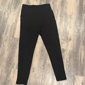Black High-Waisted Leggings. Cross Posted.